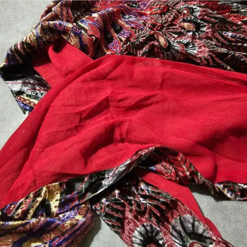 COLLECTION EIGHTEEN Scarlet Floral Scarf‎